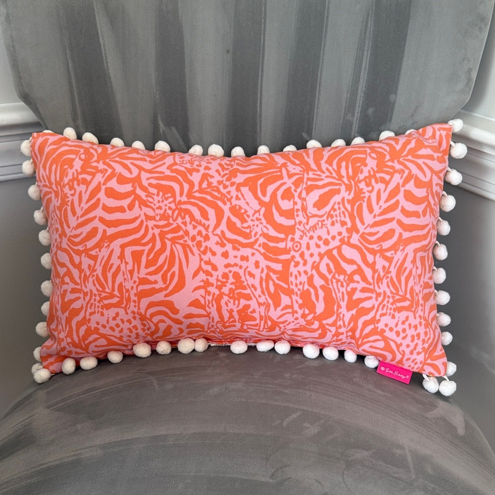 Lilly Pulitzer for Target Orange and White Pillow